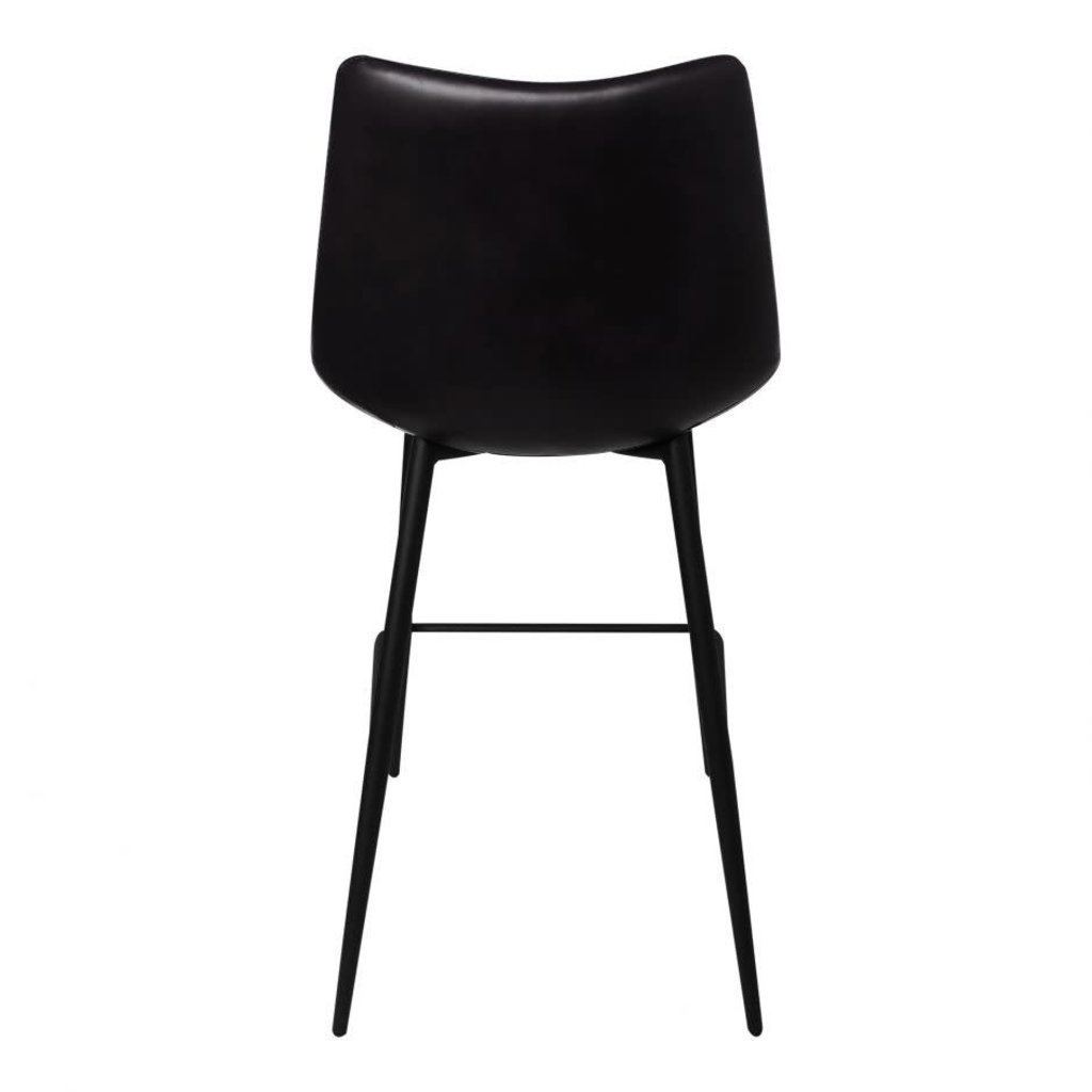 Moe's Home Collection Alibi Counter Stool Matte Black-M2