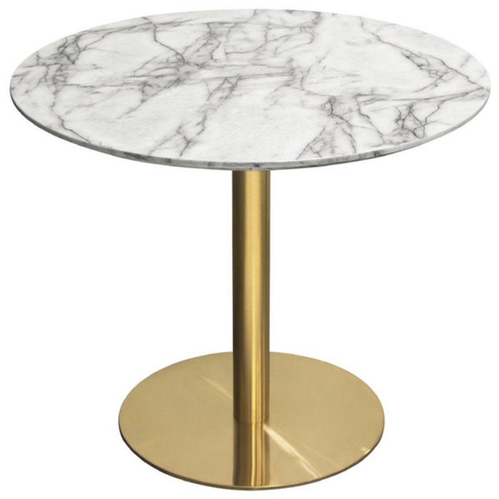 Diamond Sofa Stella Dining Table Brushed Gold