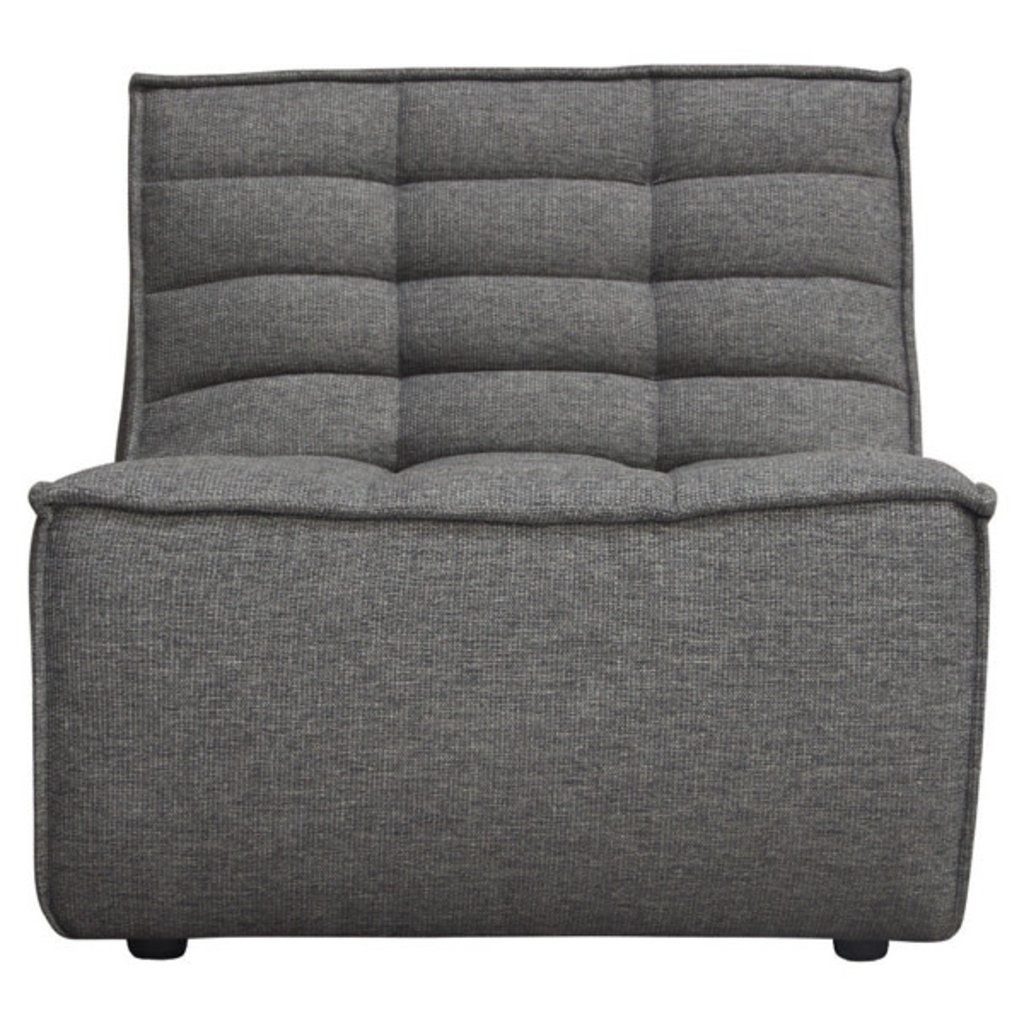 Diamond Sofa Marshall Armless Chair Grey Fabric