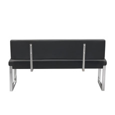 Diamond Sofa Knox Bench Black  w/ Back