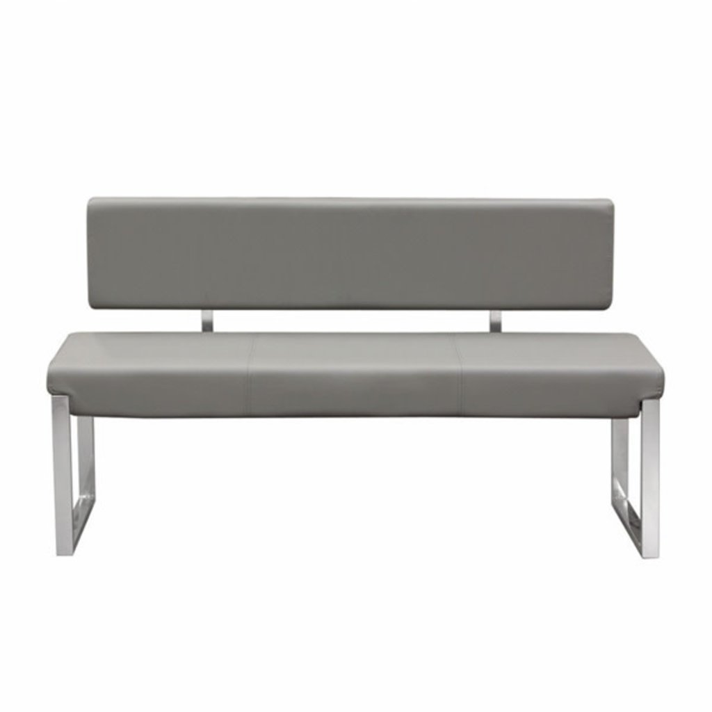 Diamond Sofa Knox Bench Grey w / Back