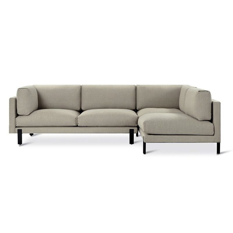 Gus Modern Silverlake Sectional LF Andorra Almond