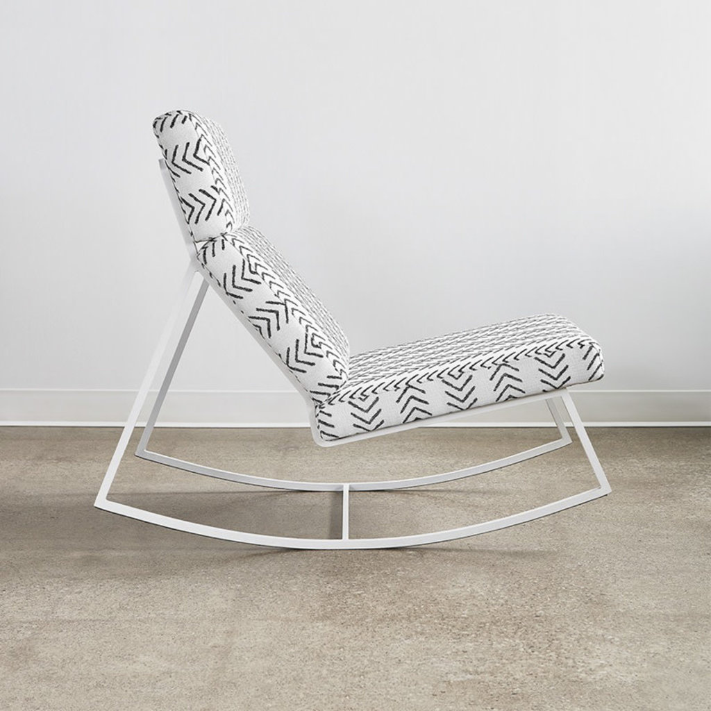 Gus Modern GT Rocker White Powder Coat Lino Birch