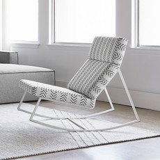 Gus Modern GT Rocker White Powder Coat Lino Birch