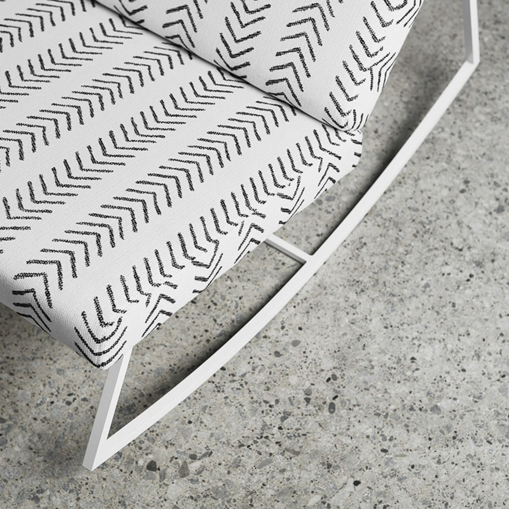 Gus Modern GT Rocker White Powder Coat Lino Birch