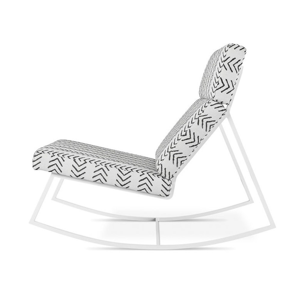 Gus Modern GT Rocker White Powder Coat Lino Birch