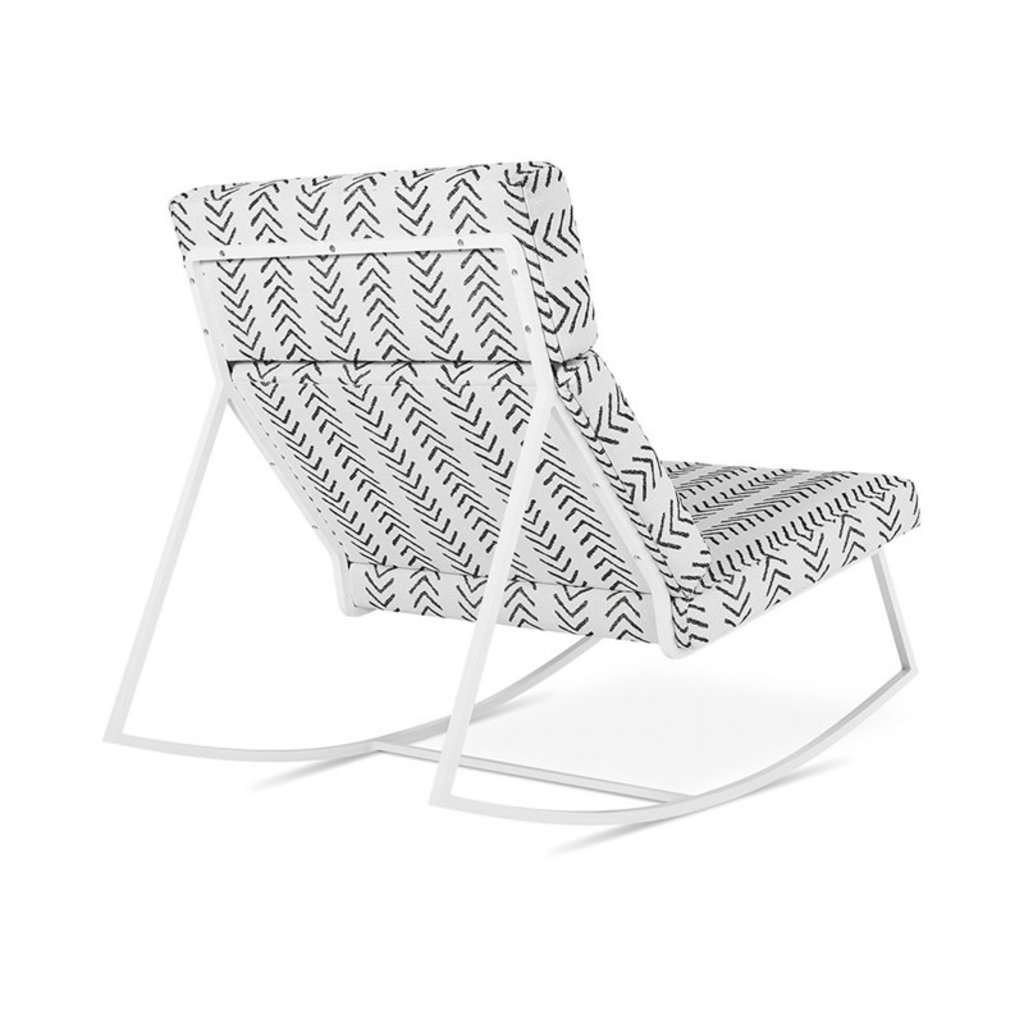 Gus Modern GT Rocker White Powder Coat Lino Birch