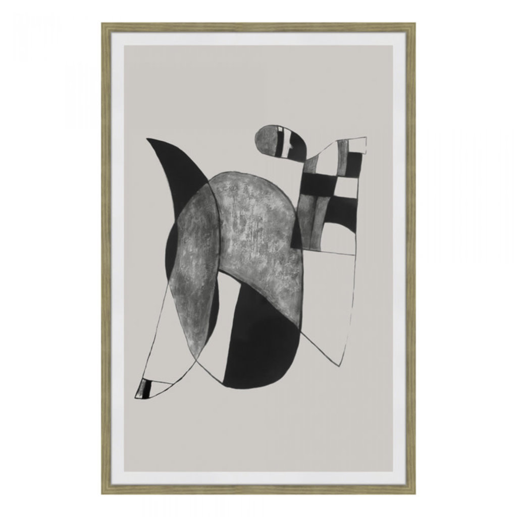 Moe's Home Collection Happiness 2 Abstract Ink Print Wall Décor