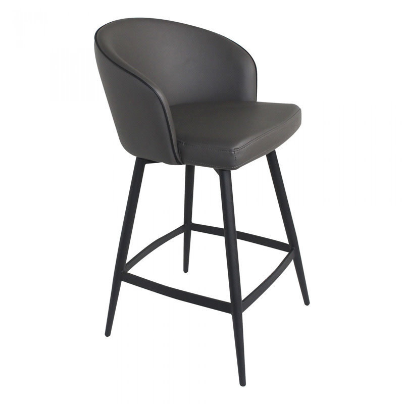 Moe's Home Collection Webber Swivel Counter Stool Charcoal