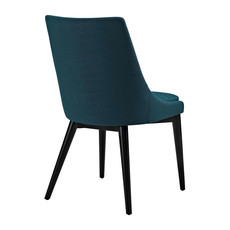 Modway Viscount Fabric Dining Chair in Azure