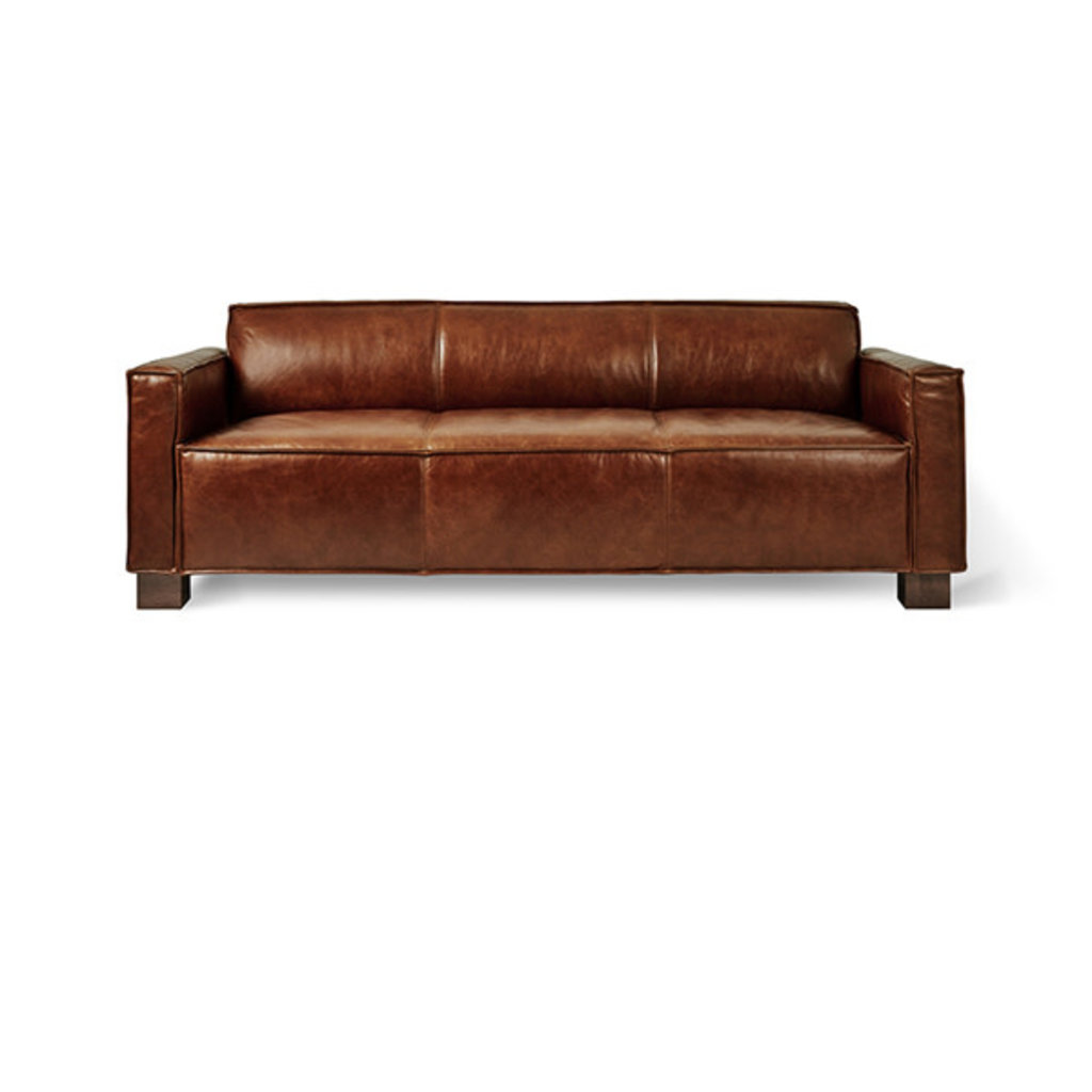 Gus Modern Cabot Sofa Saddle Brown Leather