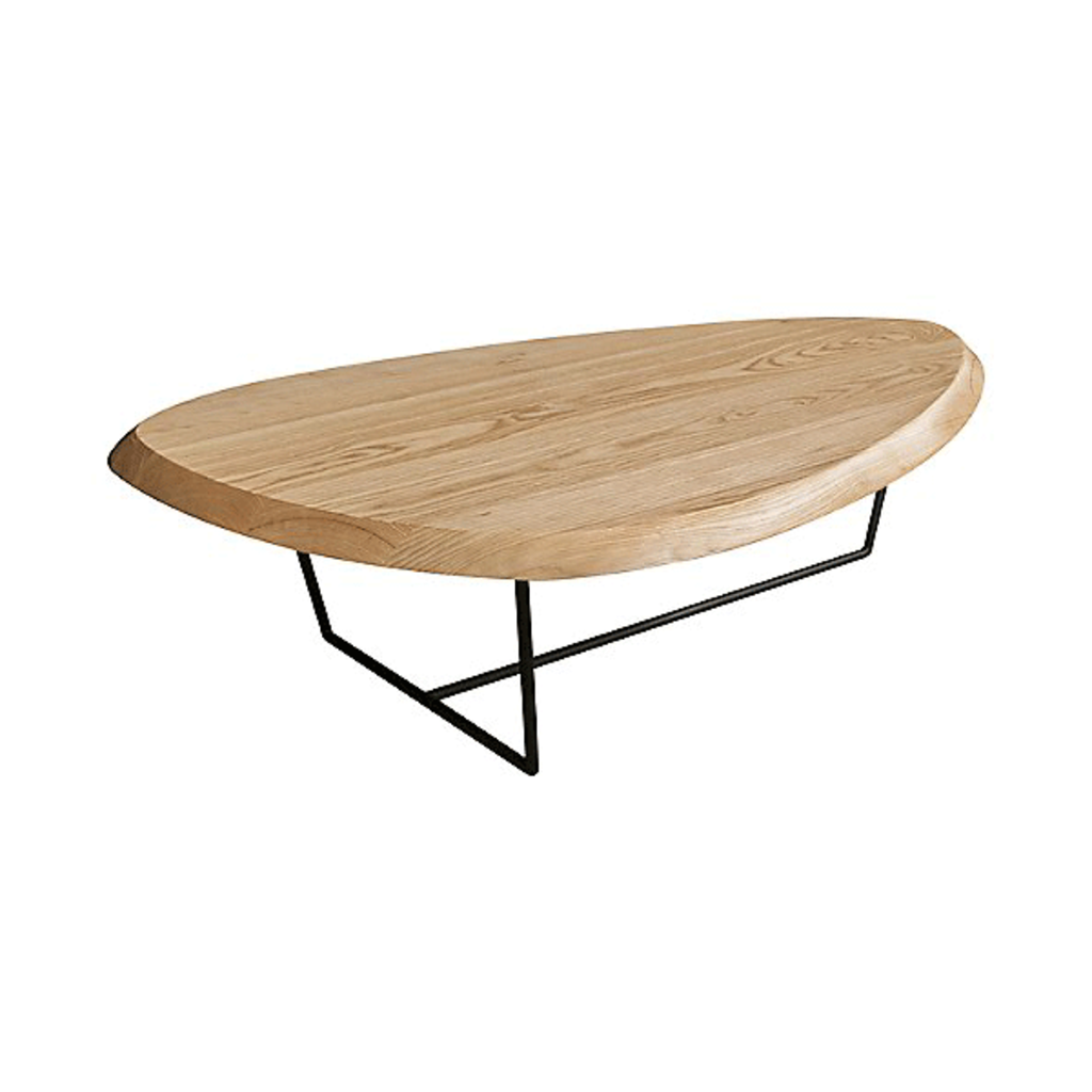 Gus Modern Hull Coffee Table Ash Natural Black