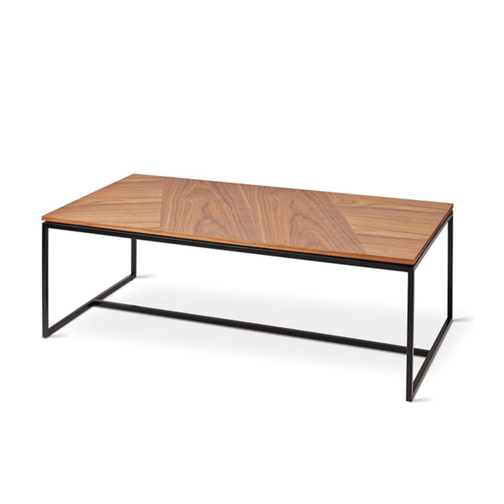 Gus Modern Tobias Coffee Table Rectangle Walnut Black