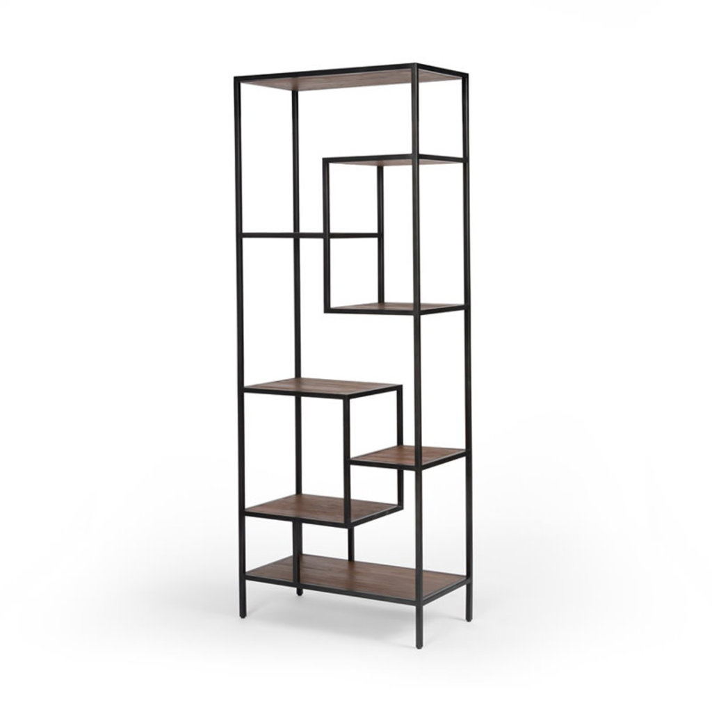 Four Hands Helena Bookshelf-83"-Ant Blch Seal/Wax B