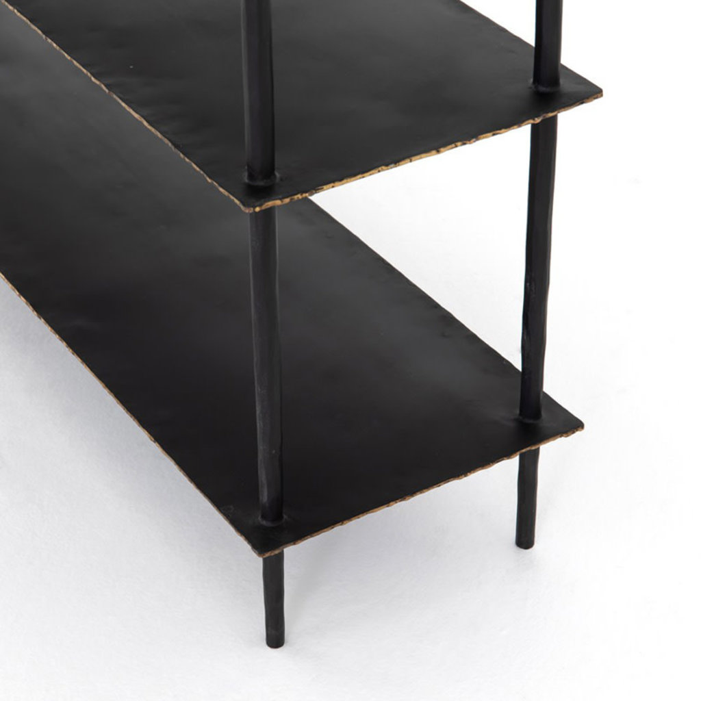 Four Hands Trula Console Table-Rubbed Black