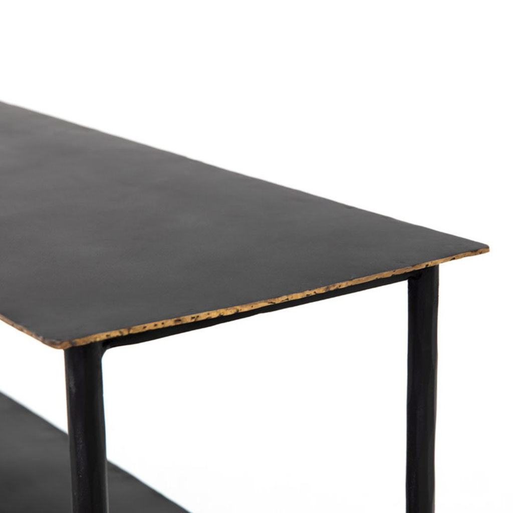 Four Hands Trula Console Table-Rubbed Black