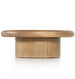 Four Hands Zach Coffee Table-Burnished Parawood