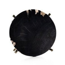 Four Hands Jonty Round End Table-Dark Petrified