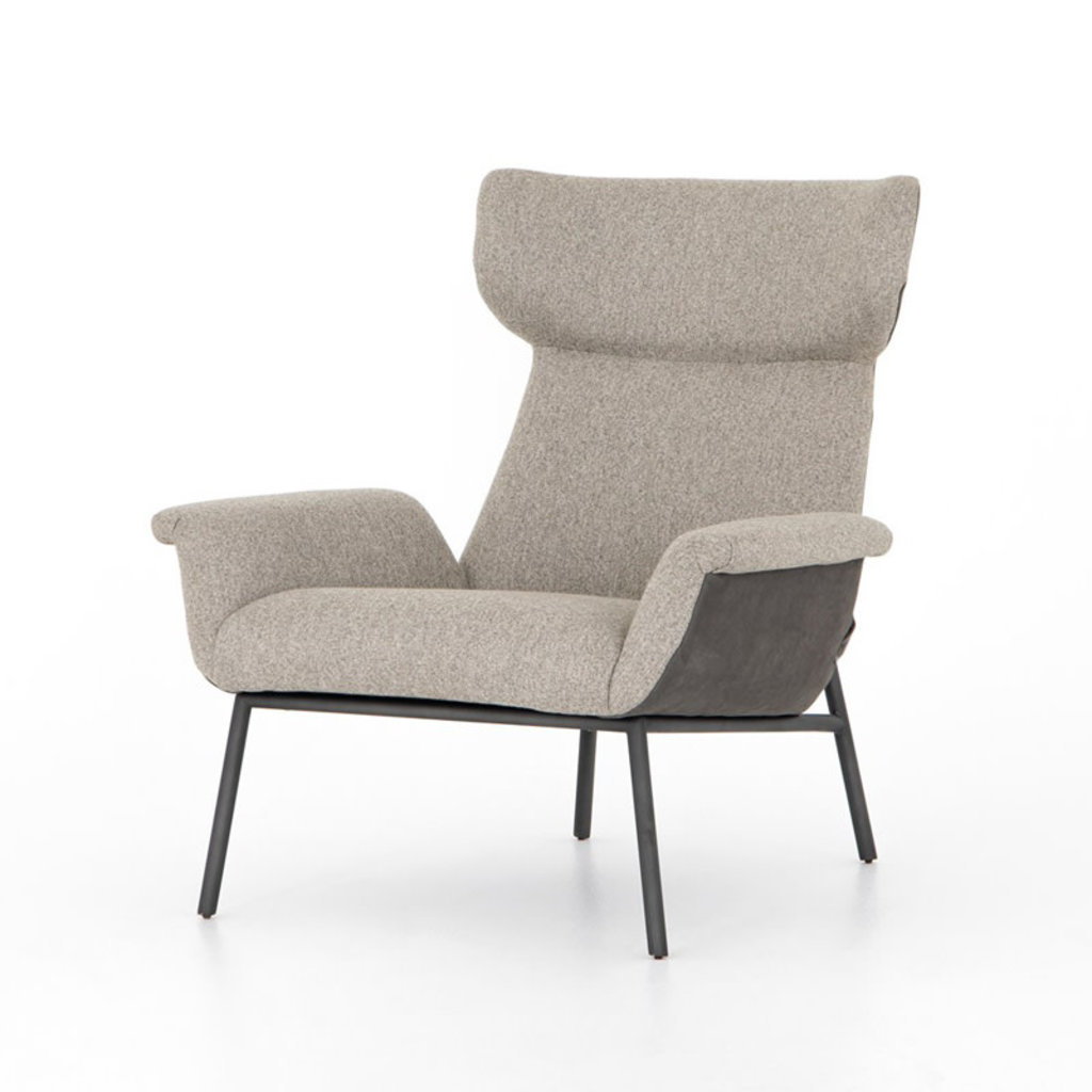 Four Hands Anson Chair-Nubuck Charcoal