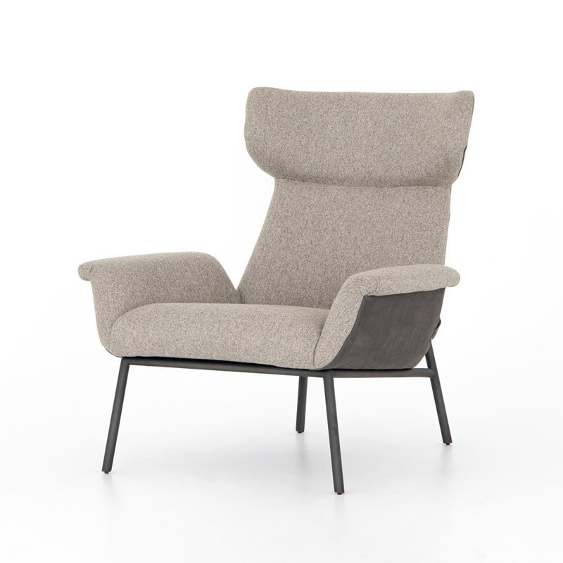 Four Hands Anson Chair-Nubuck Charcoal