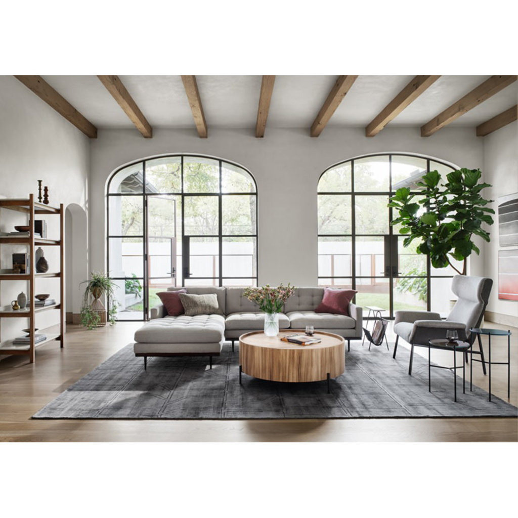 Four Hands Anson Chair-Nubuck Charcoal