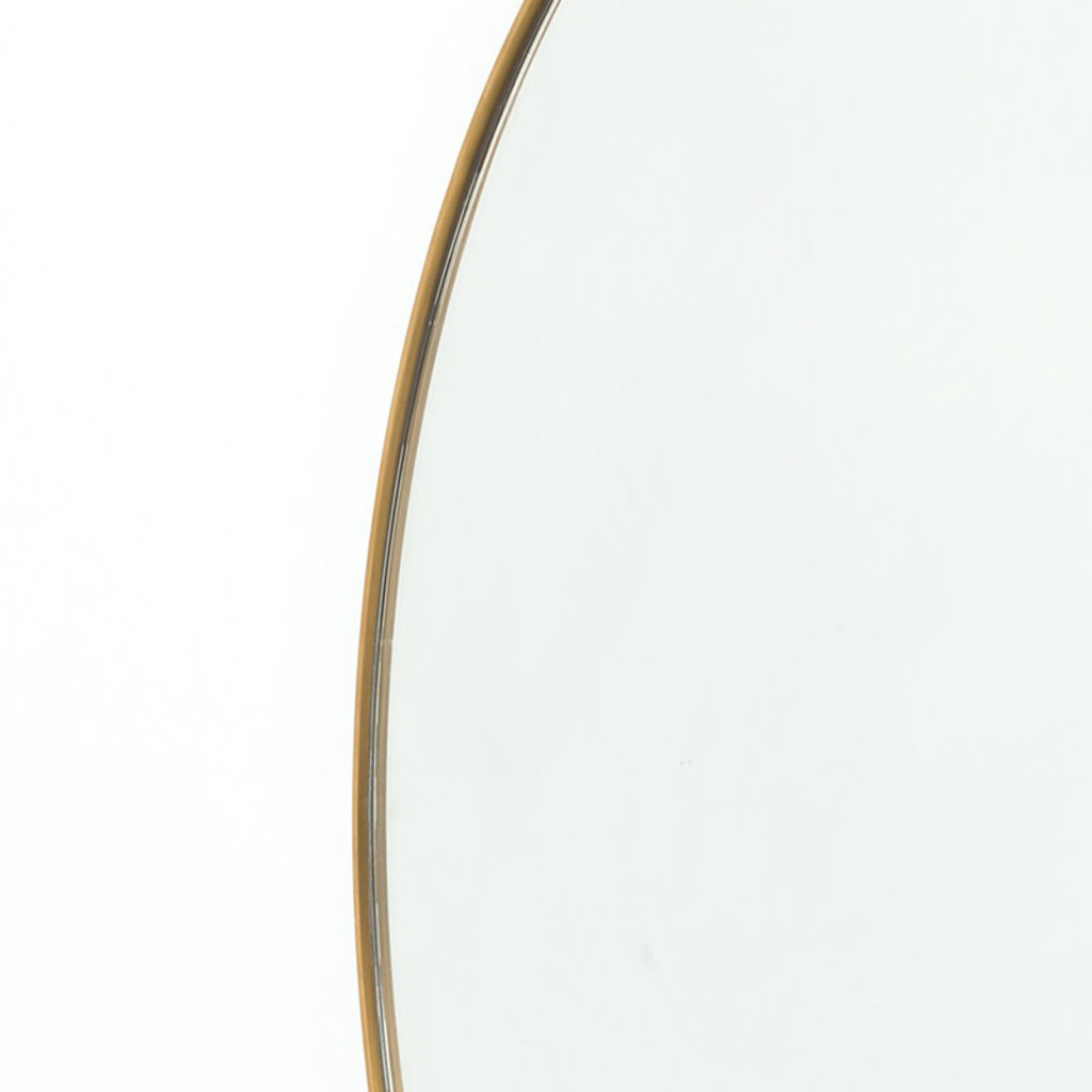Four Hands Bellvue Round Mirror-Polished Brass