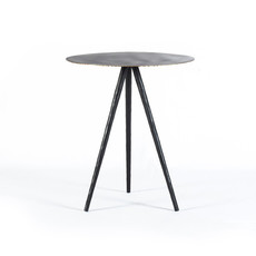 Four Hands Trula End Table-Rubbed Black