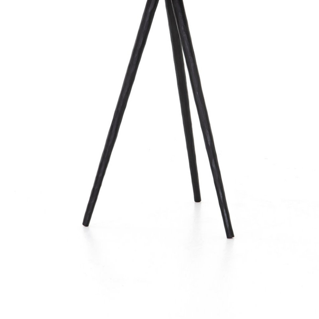 Four Hands Trula End Table-Rubbed Black