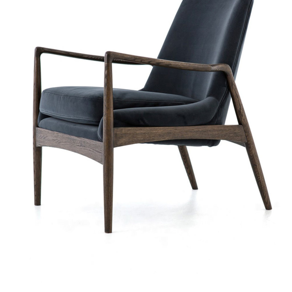 Four Hands Braden Chair-Modern Velvet Shadow