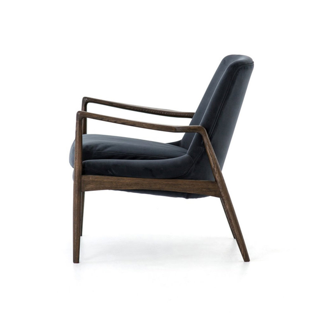 Four Hands Braden Chair-Modern Velvet Shadow