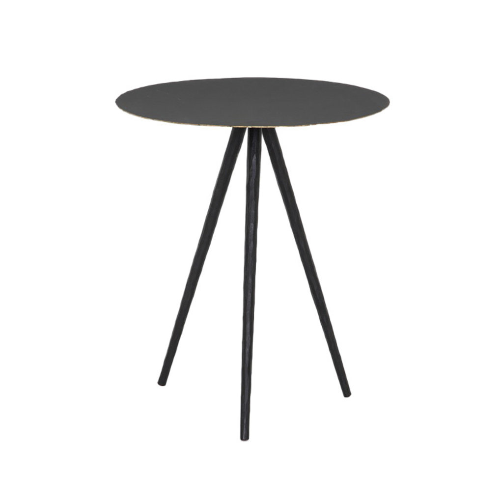 Four Hands Trula End Table-Rubbed Black