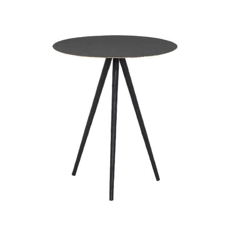 Four Hands Trula End Table-Rubbed Black