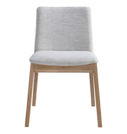 Moe's Home Collection Deco Oak Dining Chair Light Grey-M2