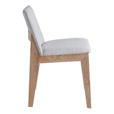 Moe's Home Collection Deco Oak Dining Chair Light Grey-M2