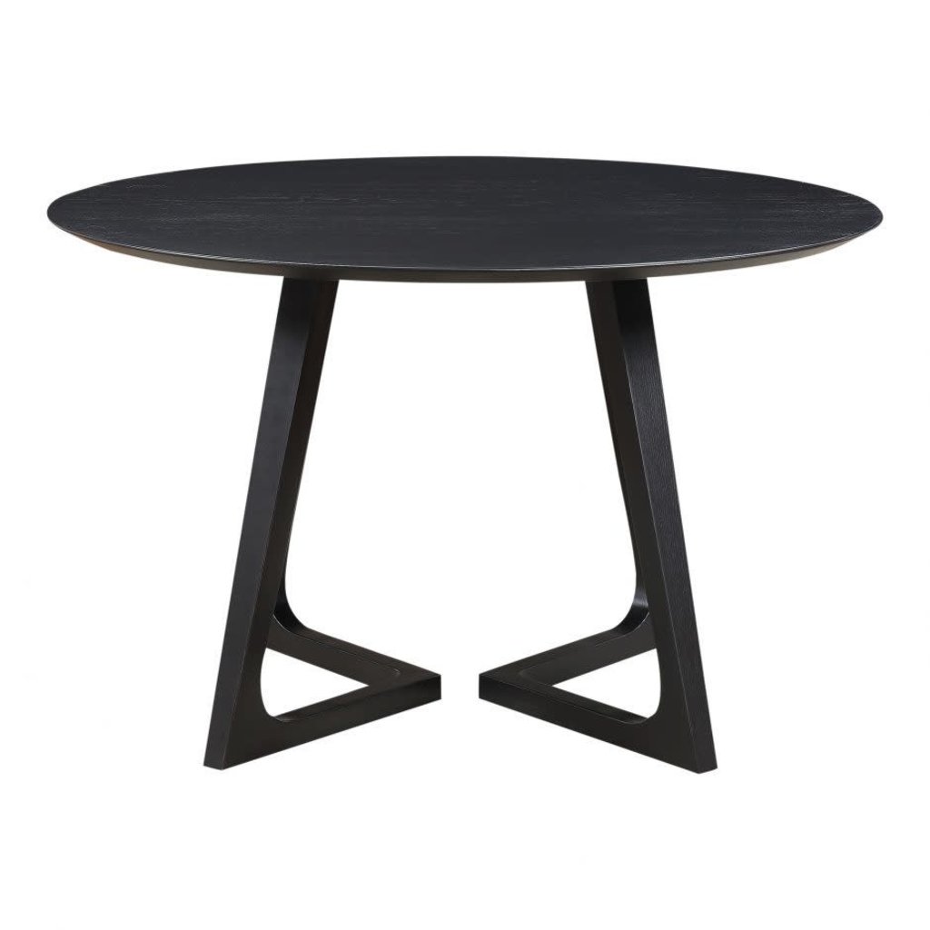 Moe's Home Collection Godenza Dining Table Round Black Ash