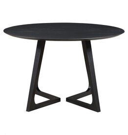 Moe's Home Collection Godenza Dining Table Round Black Ash