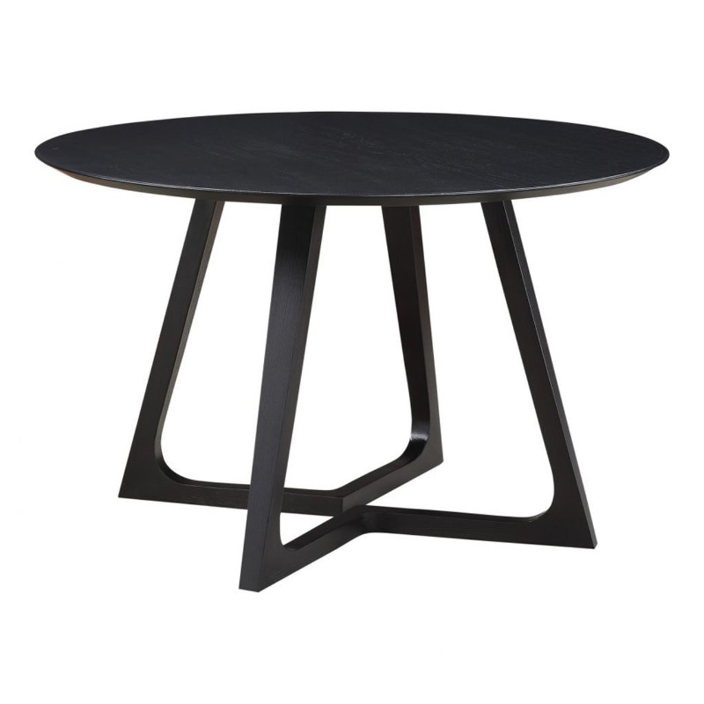 Moe's Home Collection Godenza Dining Table Round Black Ash