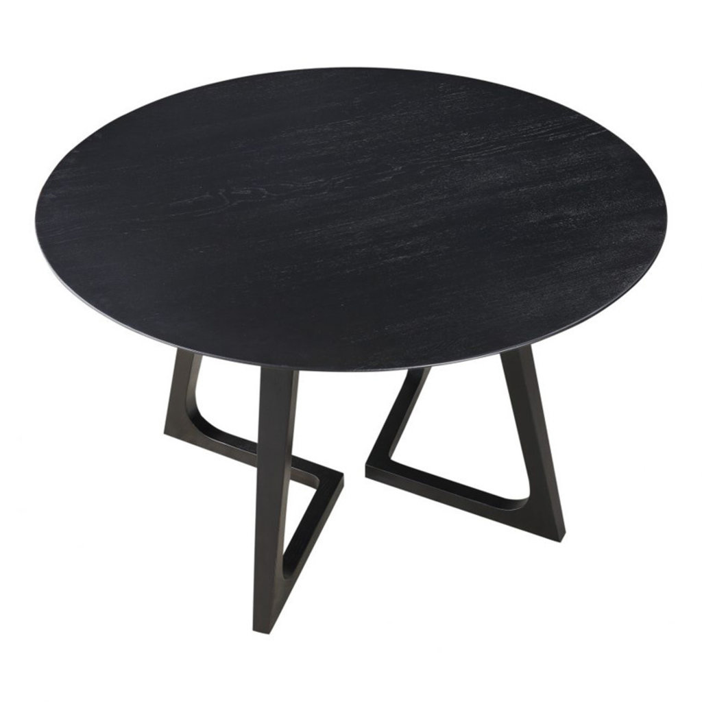 Moe's Home Collection Godenza Dining Table Round Black Ash