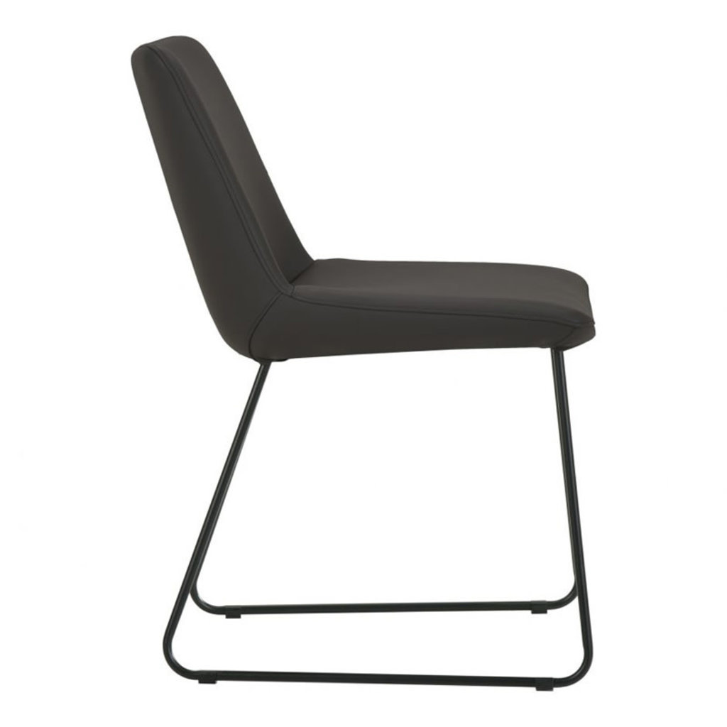 Moe's Home Collection Villa Dining Chair Black-M2
