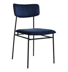 Moe's Home Collection Sailor Dining Chair Blue-M2
