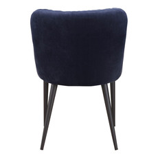 Moe's Home Collection Etta Dining Chair Dark Blue