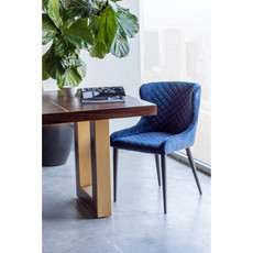 Moe's Home Collection Etta Dining Chair Dark Blue