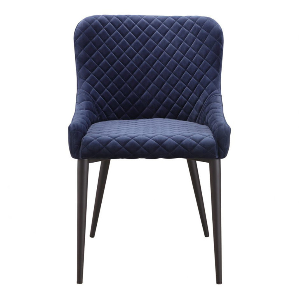 Moe's Home Collection Etta Dining Chair Dark Blue