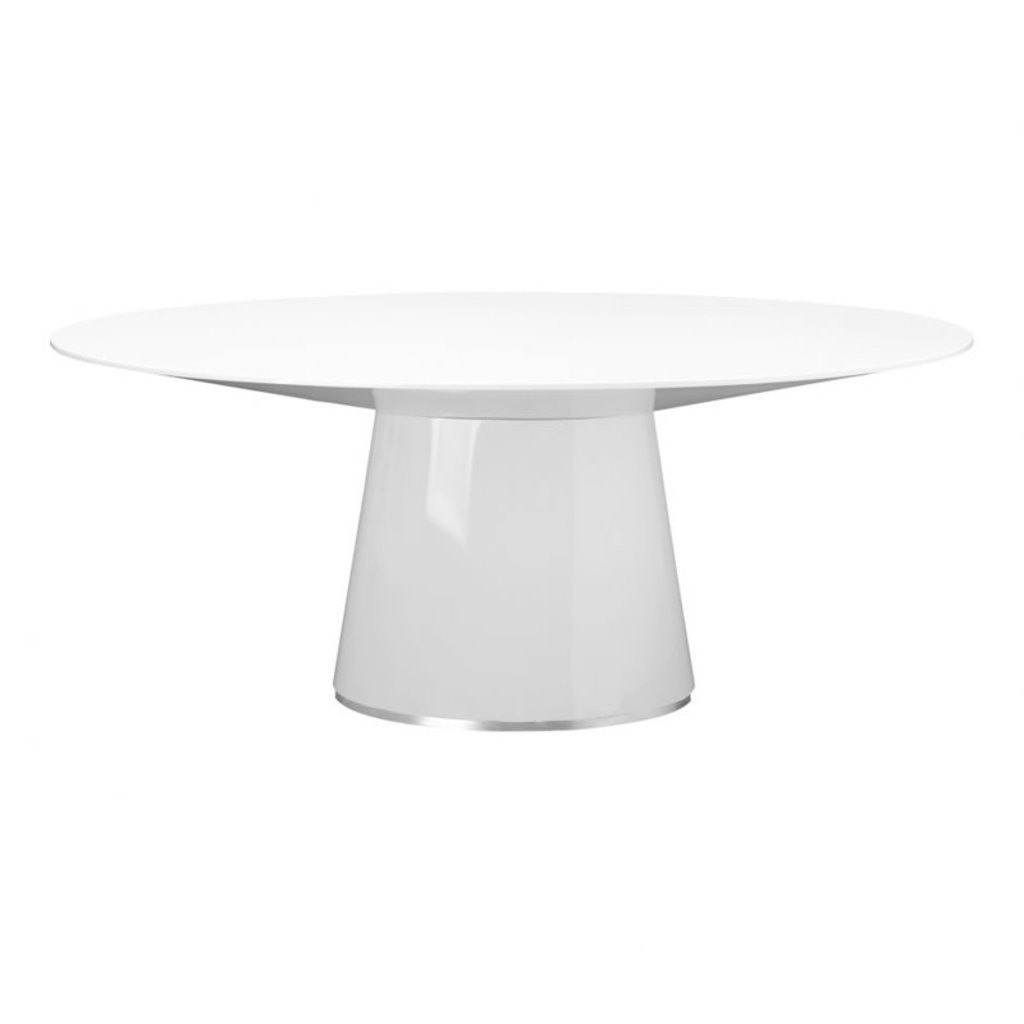 Moe's Home Collection Otago Oval Dining Table White