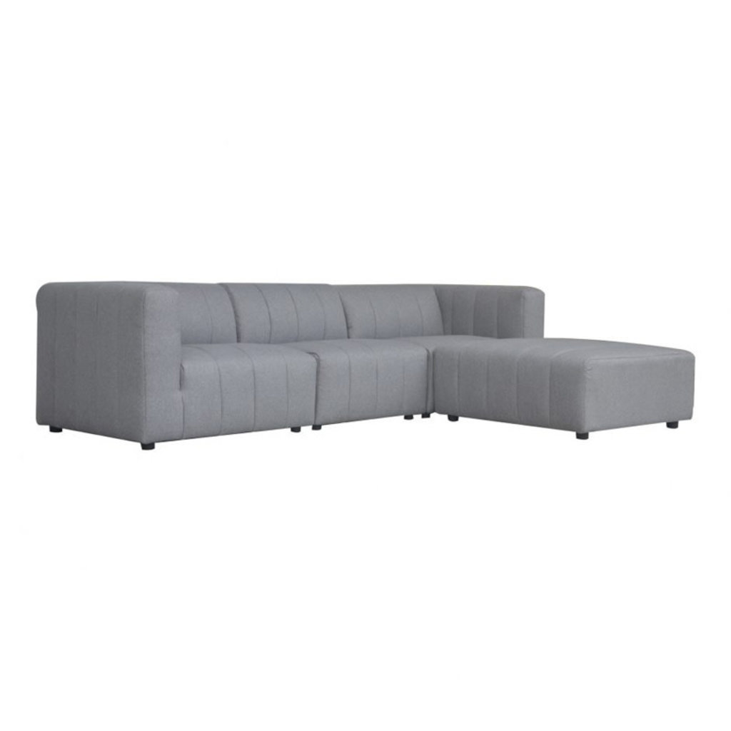 Moe's Home Collection Lyric Lounge Modular Sectional Grey