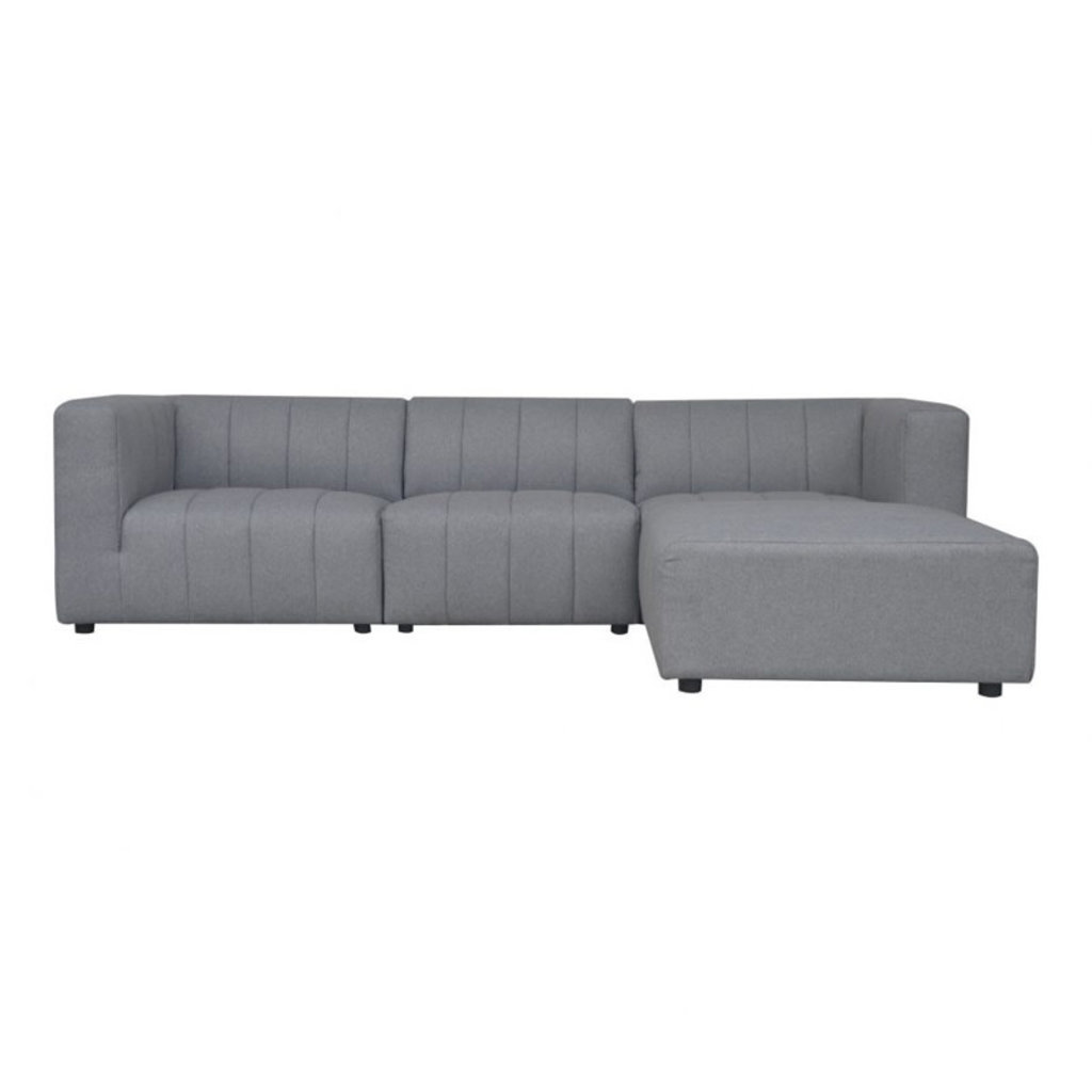 Moe's Home Collection Lyric Lounge Modular Sectional Grey