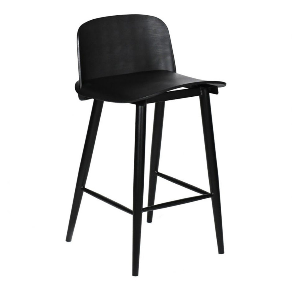 Moe's Home Collection Looey Counter Stool Black-M2