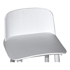 Moe's Home Collection Looey Counter Stool White-M2