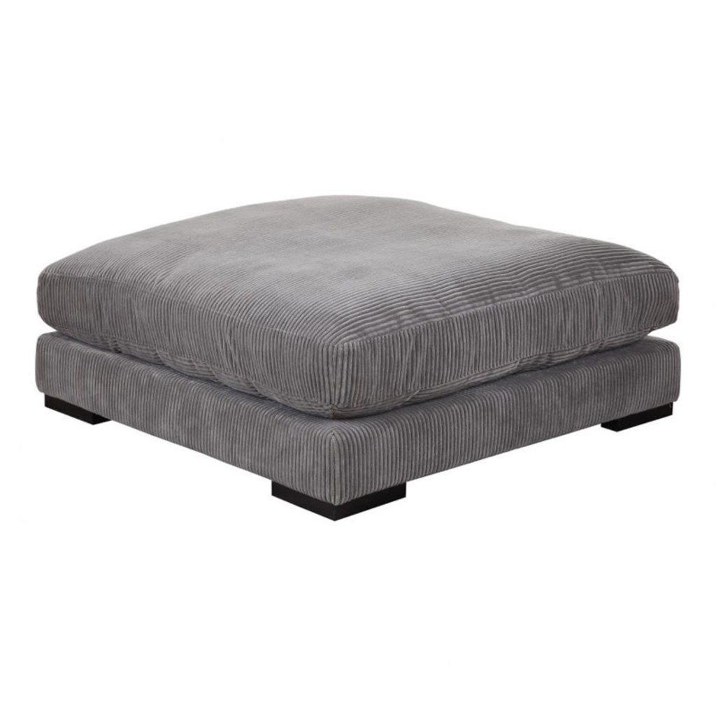 Moe's Home Collection Tumble Ottoman Charcoal