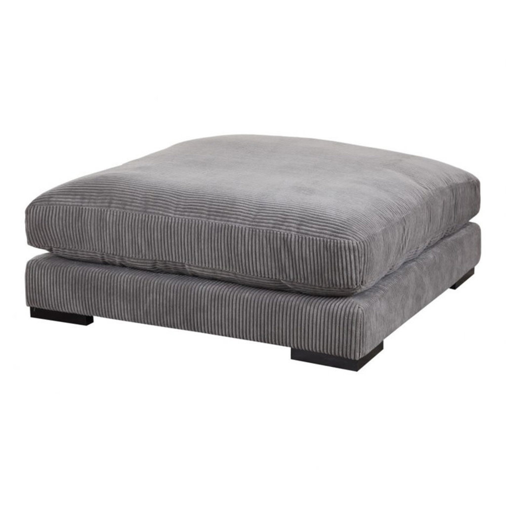 Moe's Home Collection Tumble Ottoman Charcoal